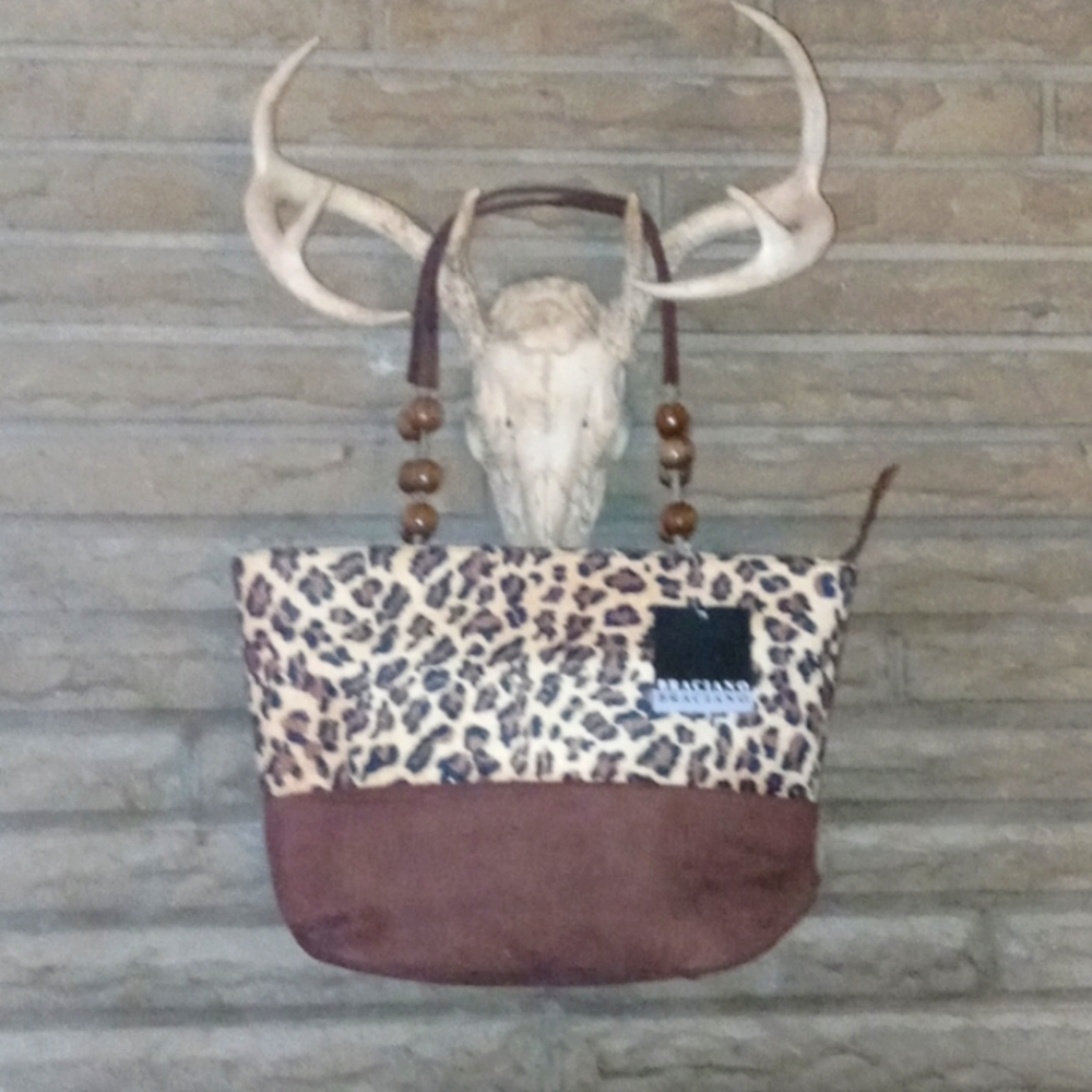 Braciano Leopard Print Purse